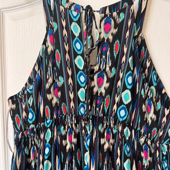 HALTER DRESS MOSSIMO. TIES ON BACK, ELASTIC WAIST, FLOWY RUFFLED HEM. BOHO. NWT - Picture 14 of 14